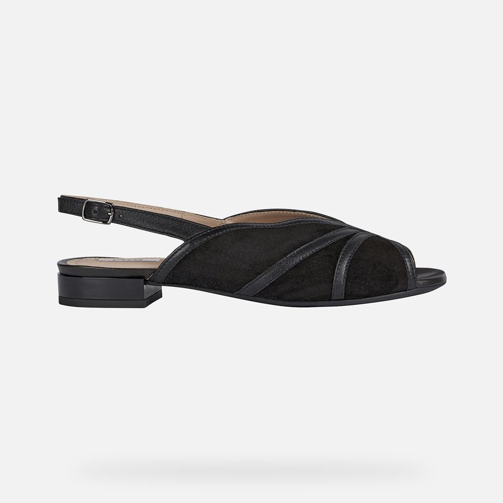 Sandalias Geox Senhora Pretas - Wistrey - NFGUA5860